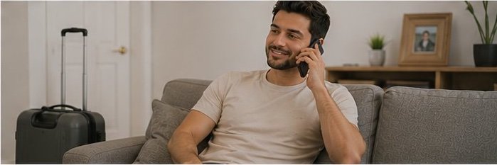לקוח ממתין בטלפון