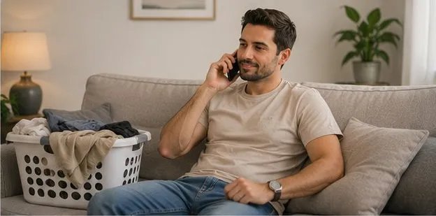 לקוח ממתין בטלפון