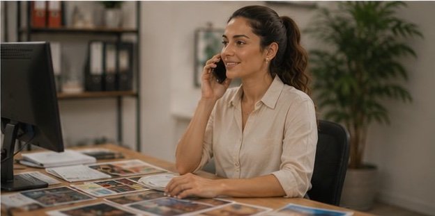 לקוח ממתין בטלפון