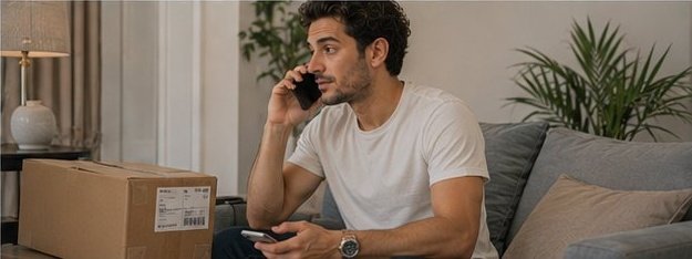 לקוח ממתין בטלפון