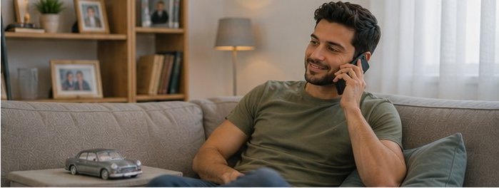 לקוח ממתין בטלפון